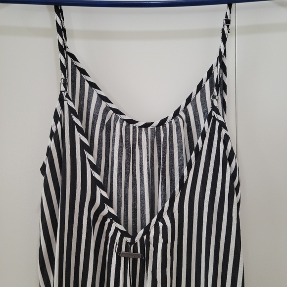 Billabong Black and White Striped Maxi Dress size small - Picture 3 of 9